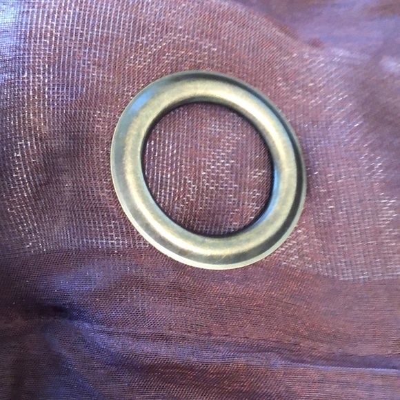 Grommet Style Chocolate Shear Drapes 4 Panels - Picture 3 of 8